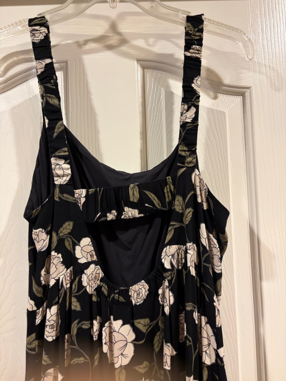 Saltwater LUXE Floral Black Sleeveless Maxi Dress size M excellent cond - Picture 6 of 8